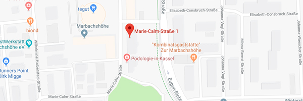 Hier finden Sie die Adresse der POLYAS-Zentrale in Kassel